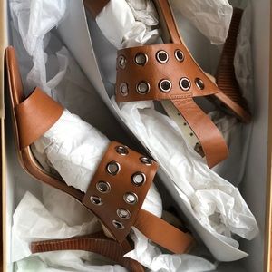 Leather Michael Kors Heels (Size 8)